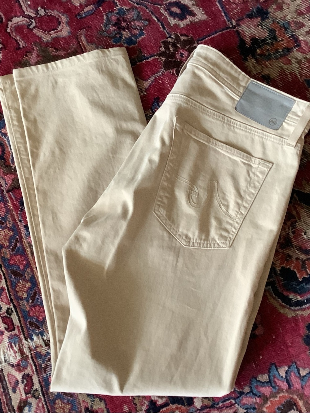 Ag Adriano Goldschmied Everett Cream Chinos - Straight Leg - Sz 34x32 - EUC